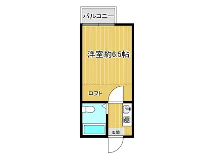 ピアハイツ渡田(1K/1階)の間取り写真