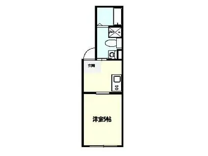 プラチナフォルム大森(1K/2階)の間取り写真