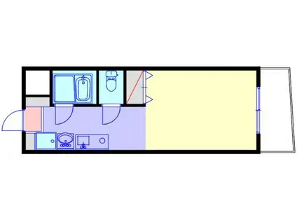 製缶陸運ビル(ワンルーム/3階)の間取り写真