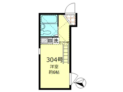 コンフォルト日暮里(ワンルーム/3階)の間取り写真