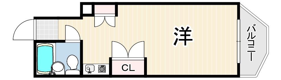 ルモンド(1K/1階)の間取り写真