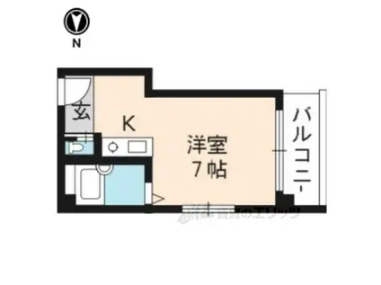 SAKIZO千丸ビル(ワンルーム/2階)の間取り写真