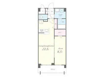 ステラ マリス(1LDK/7階)の間取り写真