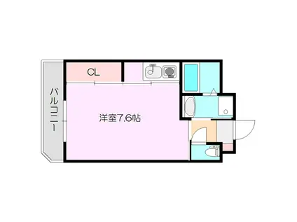 ヴェローノ新大阪北(ワンルーム/6階)の間取り写真