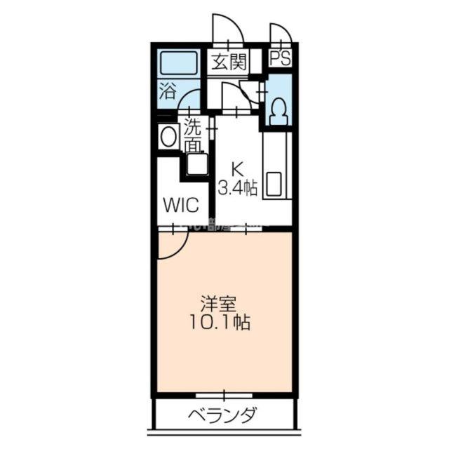アイン シュロス(1K/3階)の間取り写真