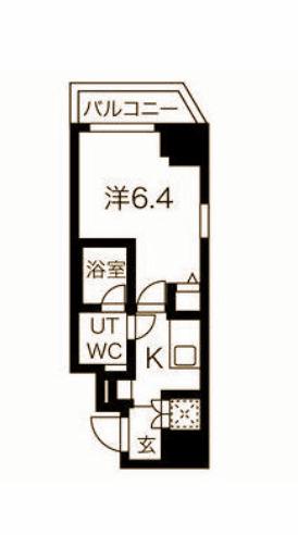 SPATIE LUXE YOKOHAMA TSURUMI(1K/2階)の間取り写真