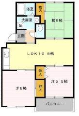 ファミール東宮原(3LDK/3階)の間取り写真