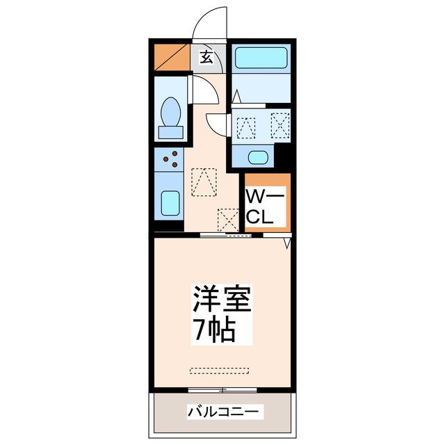 DーROOM本山(1K/2階)の間取り写真