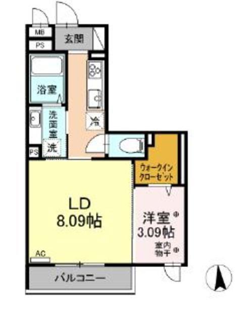 グランメゾン北野(1LDK/1階)の間取り写真