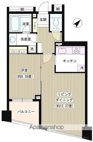 パトリス26(1LDK/5階)の間取り写真