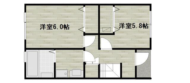 グランシティ御船I(3LDK/2階)の間取り写真