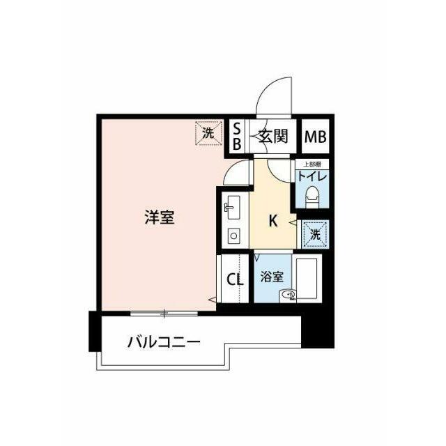 マイナビSTAYミライエ綱島(1K/6階)の間取り写真