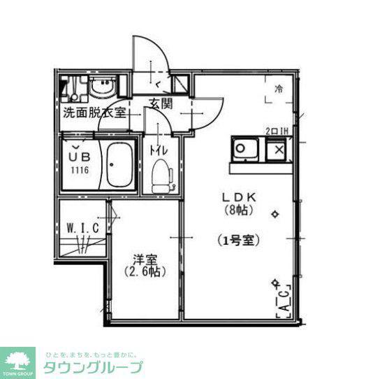 KEIAI RESIDENCE 西浦和II(1LDK/3階)の間取り写真
