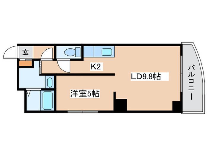 プルミエール札幌(1LDK/7階)の間取り写真