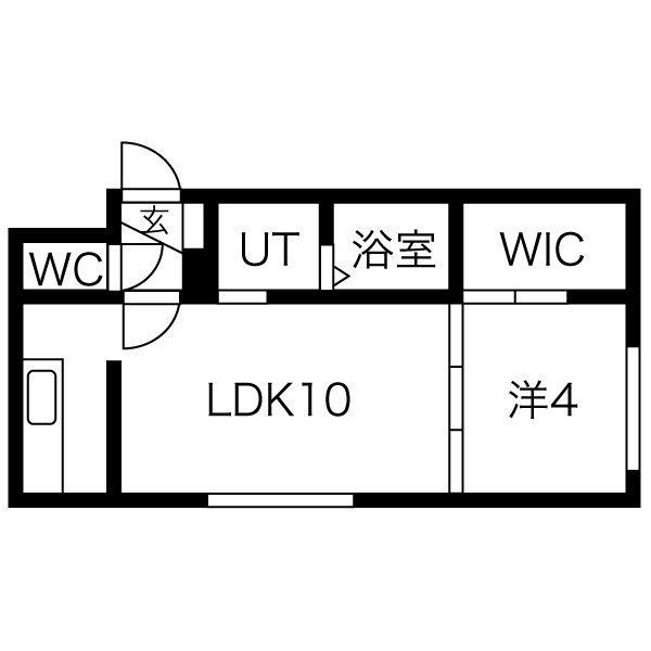 マ・メゾン医大前(1LDK/4階)の間取り写真