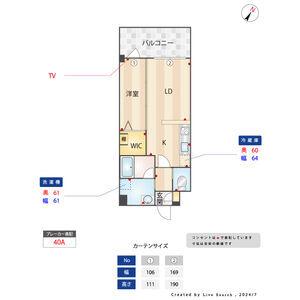 アトリオフラッツ大楠(1LDK/2階)の間取り写真