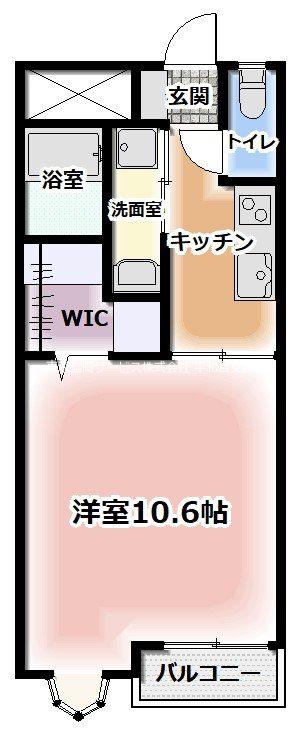 若竹マンション(1K/1階)の間取り写真