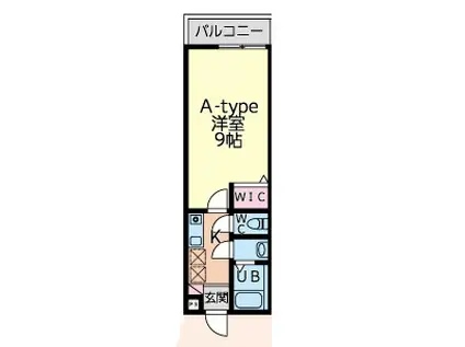 レ・スタ谷塚(1K/3階)の間取り写真