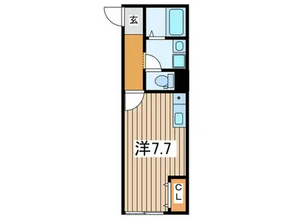 ブレジオ横須賀(ワンルーム/2階)の間取り写真