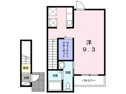 ラフォレスタ(1K/2階)の間取り写真