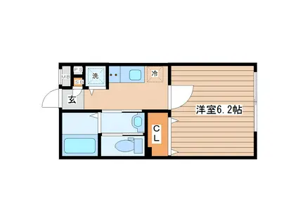 REVE STAGE(1K/3階)の間取り写真