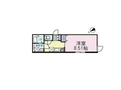 ボヌール南長崎(1K/3階)の間取り写真