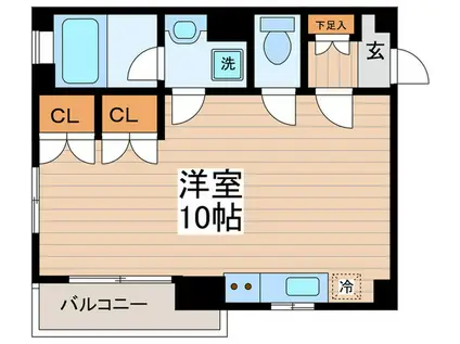 メイプル南烏山(ワンルーム/2階)の間取り写真
