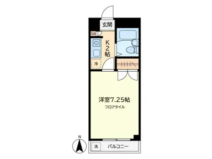 プリメール学芸大(1K/2階)の間取り写真