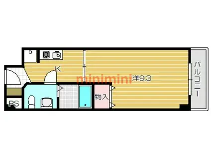 エミネンス南茨木2番館(1K/2階)の間取り写真