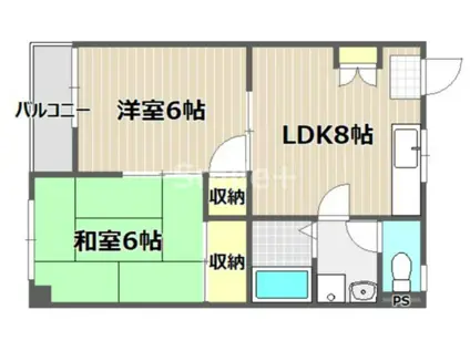 プレッソ 沼南(1LDK/2階)の間取り写真