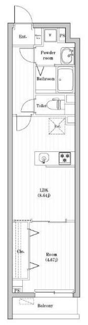 アーバンパーク成増II(1LDK/1階)の間取り写真
