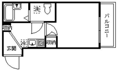 ソフィア北池袋(1K/1階)の間取り写真