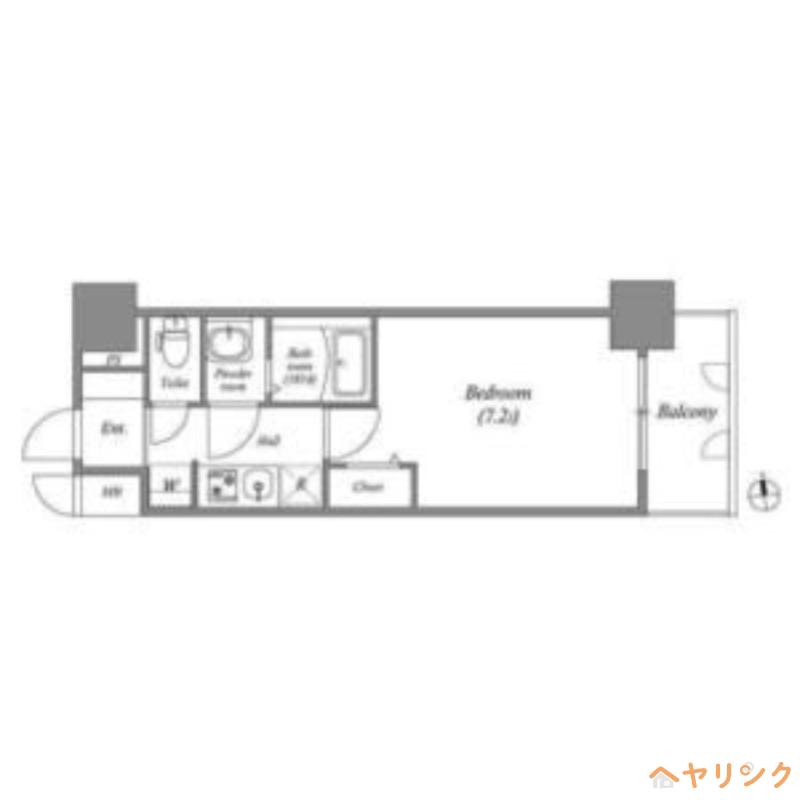 アドバンス名古屋アウリィ(1K/5階)の間取り写真