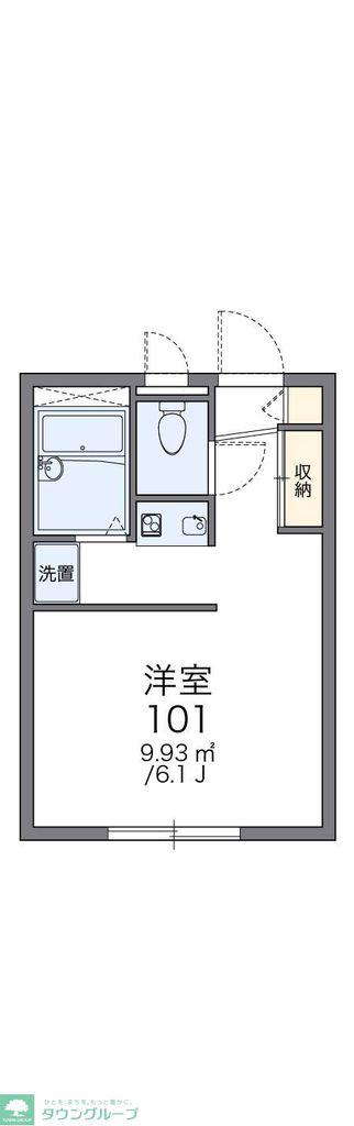 レオパレス古河弐番館(1K/1階)の間取り写真