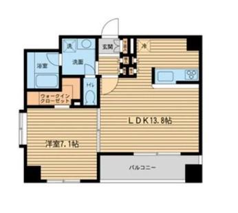 ファーストステージ(1LDK/5階)の間取り写真