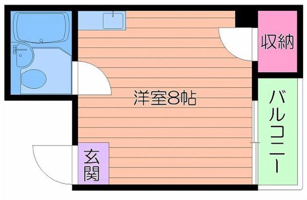 ハイツエイル11(ワンルーム/1階)の間取り写真