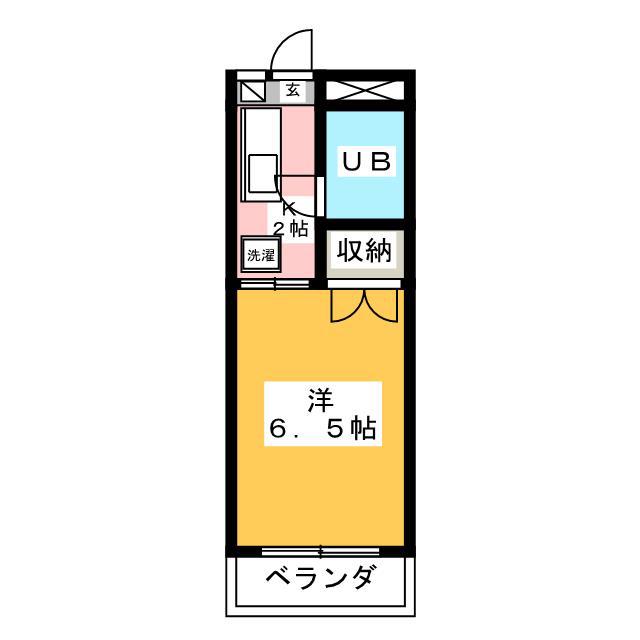 メゾン オット(1K/5階)の間取り写真