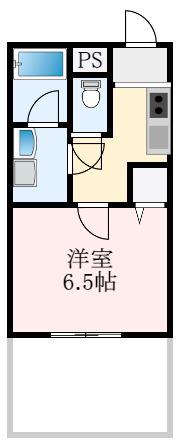 COZY HOUSE GUMINOKI(1K/1階)の間取り写真