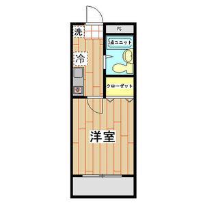 アーバイン(1K/3階)の間取り写真