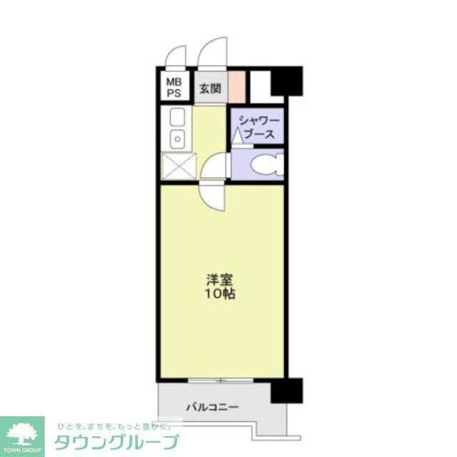 スミノ藤沢(1K/6階)の間取り写真