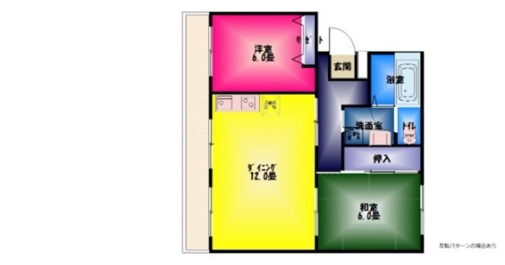 ベルハイム(2LDK/2階)の間取り写真