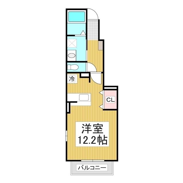 デフィサイトー(ワンルーム/1階)の間取り写真
