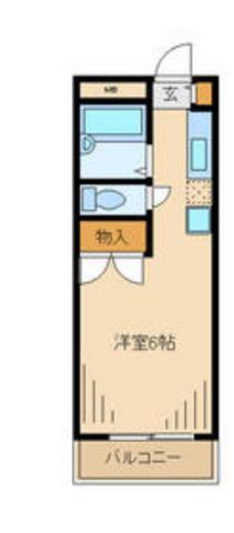 エトワール永山(1K/1階)の間取り写真