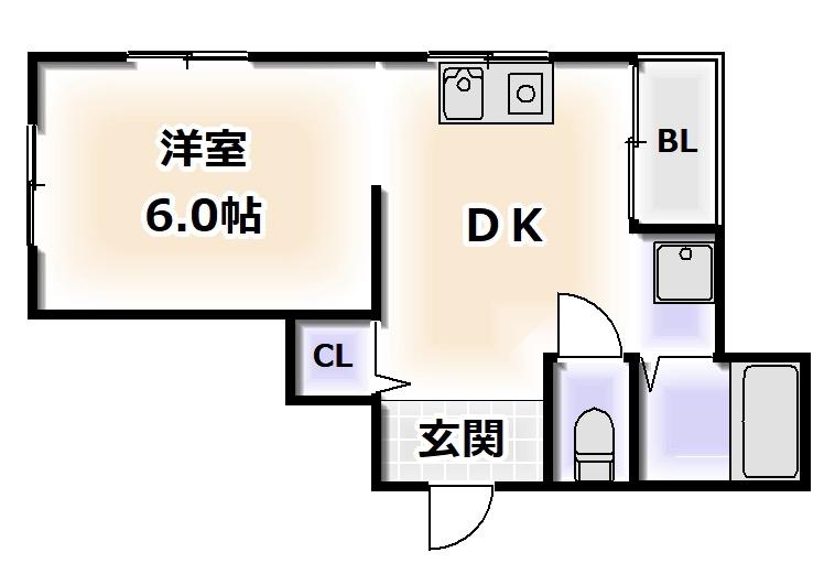エムズマンション(ワンルーム/8階)の間取り写真