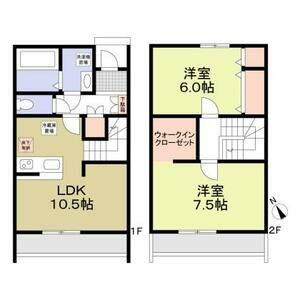 パーク メゾン(2LDK/1階)の間取り写真