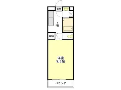 幸マンション(1K/1階)の間取り写真