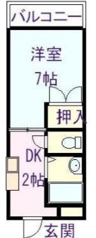 ビルドファイン(1K/2階)の間取り写真
