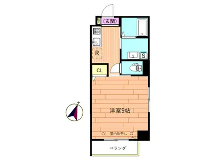 グッドファム(1K/2階)の間取り写真