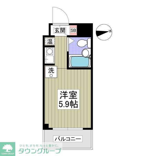 ドリームスペースマンション(ワンルーム/4階)の間取り写真