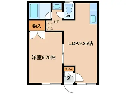 サンハイツ21 A棟(1LDK/1階)の間取り写真